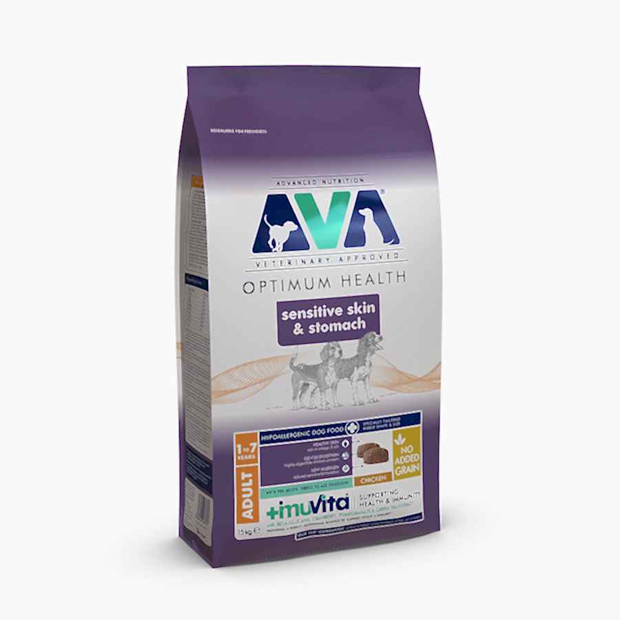 AVA Sensitive Skin & Stomach Adult Dry Dog Food Chicken