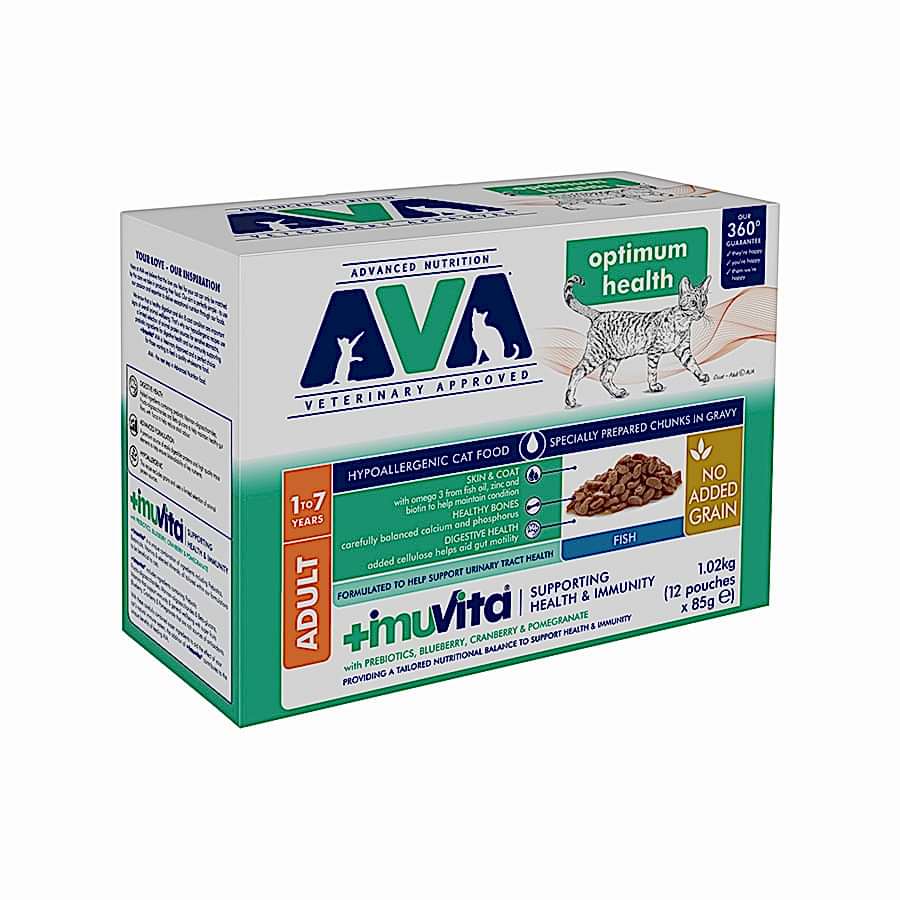 AVA Optimum Health Wet Cat Food Fish Gravy