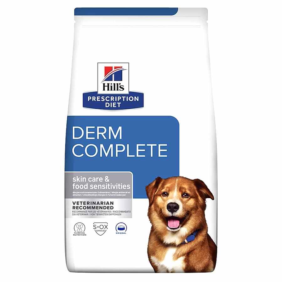 Hill's Prescription Diet Derm Complete Skin Care Dry Dog Food Rice & Egg