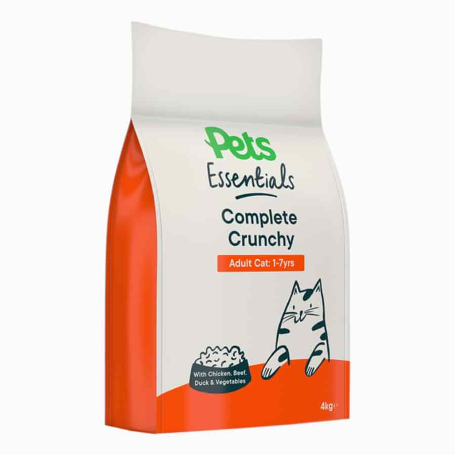 Pets Essentials Complete Chicken, Beef, Duck & Vegetables Dry Adult Cat Food