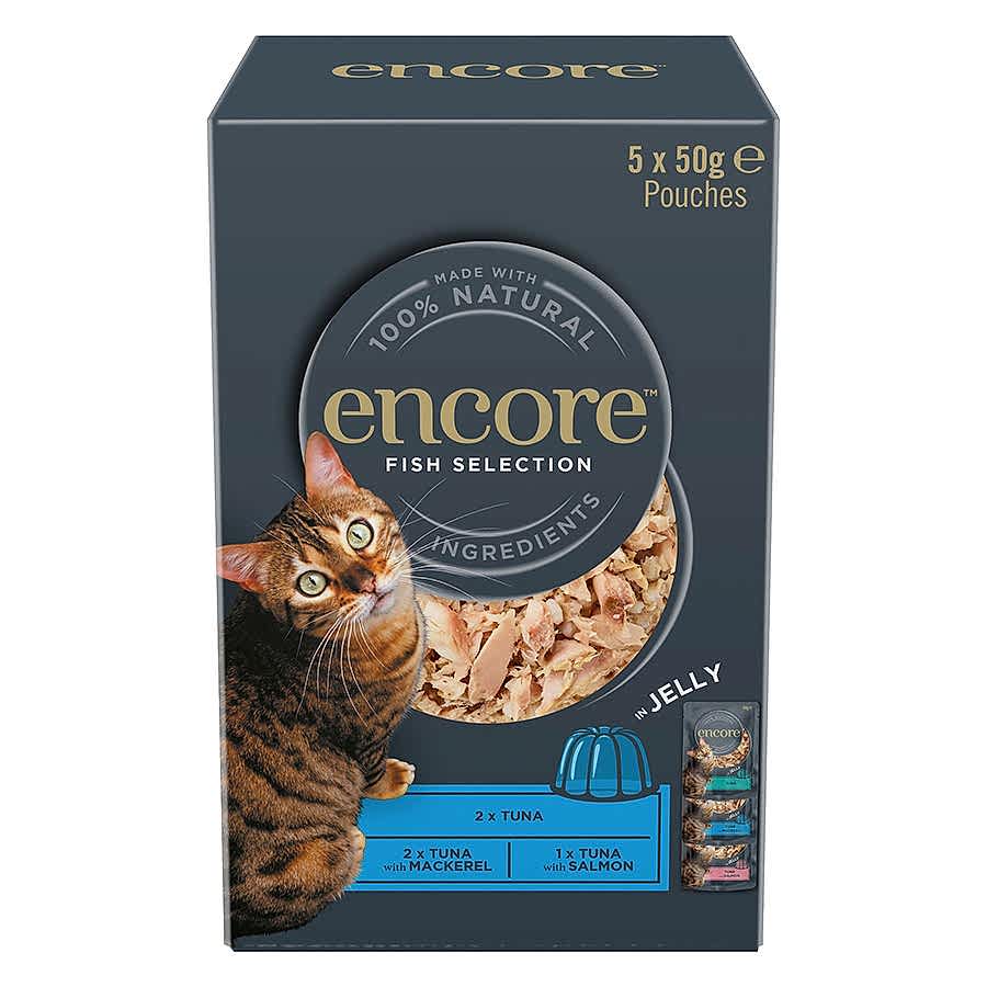 Encore Adult Wet Cat Food Fish Selection In Jelly