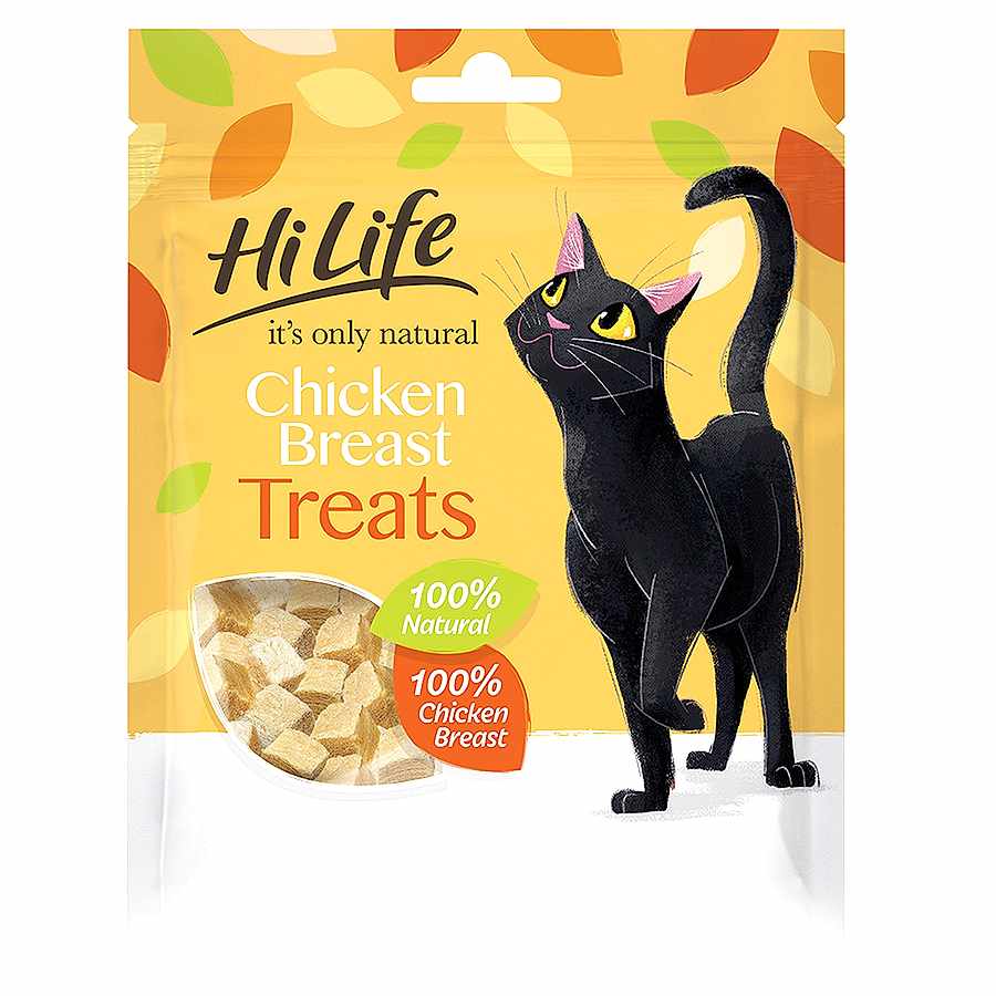 HiLife It's Only Natural Grain Free Cat Treats Chicken Breast