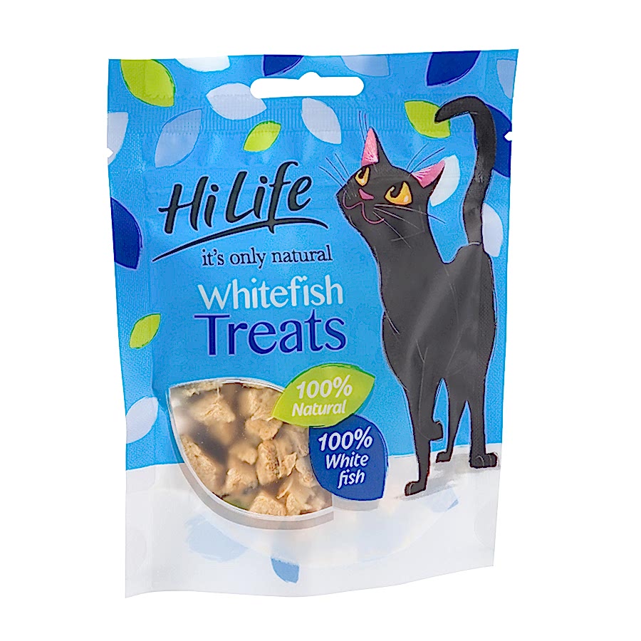 HiLife It's Only Natural Grain Free Cat Treats Whitefish