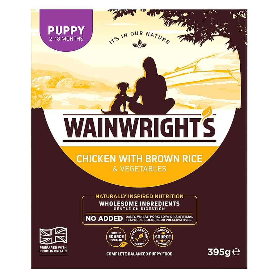 Wainwright's Puppy Wet Dog Food Chicken with Brown Rice