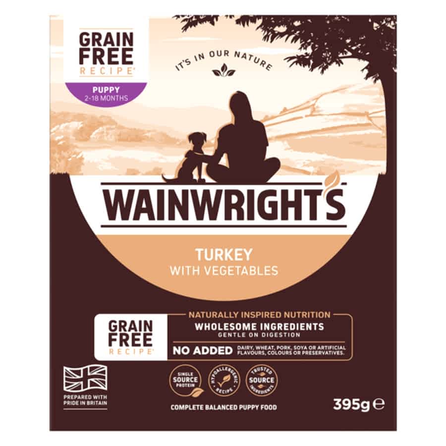 Wainwright's Grain Free Puppy Wet Dog Food Turkey