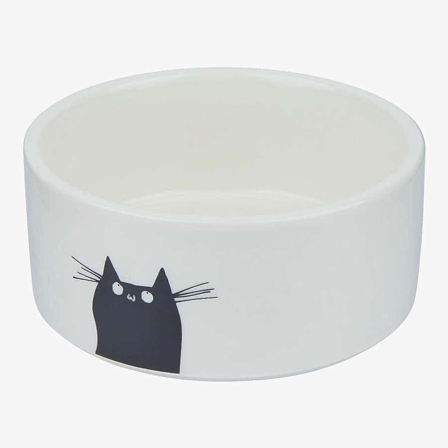 Pets at Home Sassy Cat Bowl White