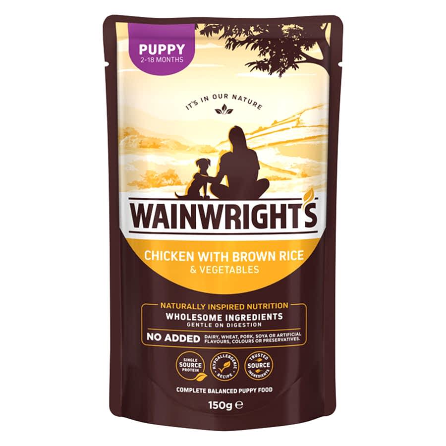 Wainwright's Puppy Wet Dog Food Chicken with Brown Rice