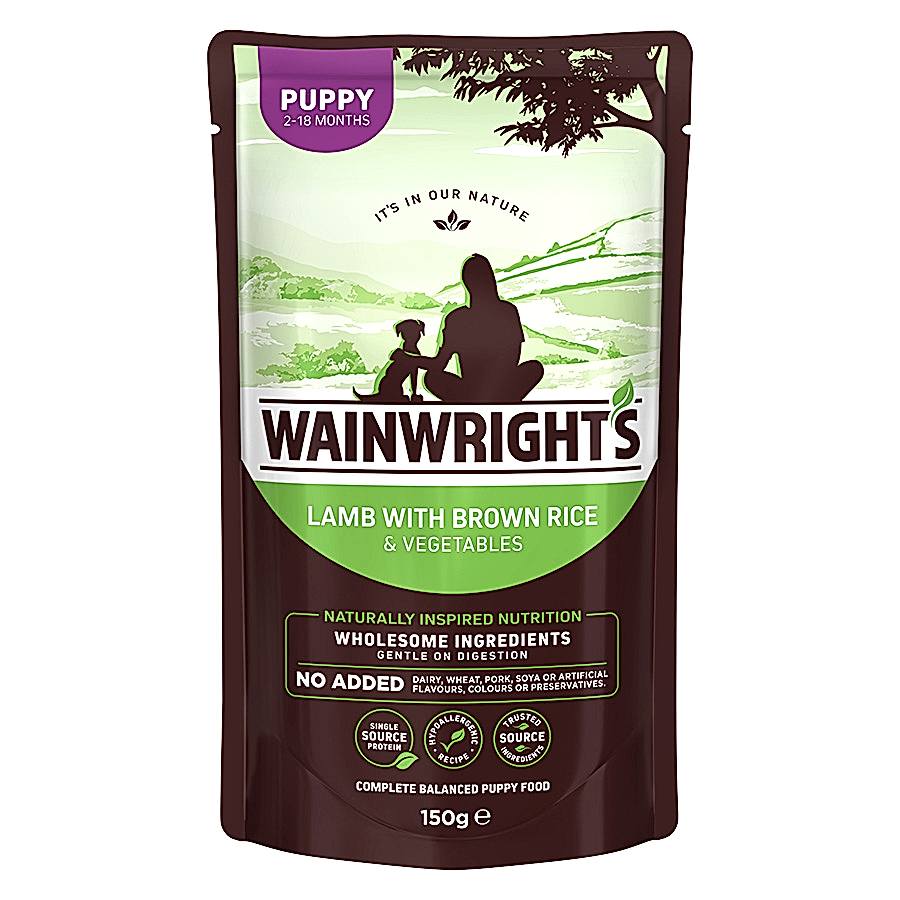 Wainwright's Puppy Wet Dog Food Lamb with Brown Rice