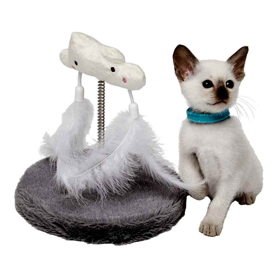 Just For Kitten Cloud Swatter Kitten Toy Grey