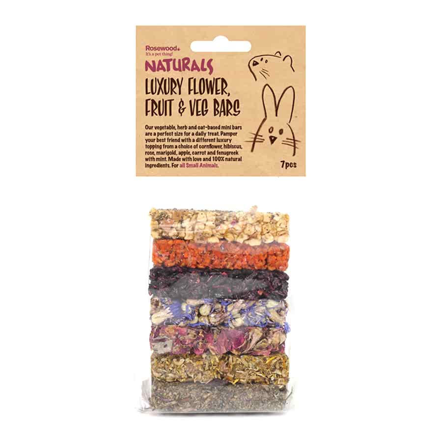 Naturals Luxury Flower, Fruit & Veg Bar Small Animal Treats