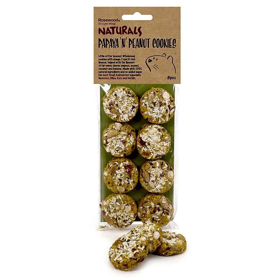 Naturals Papaya 'N' Peanut Cookie Small Animal Treats