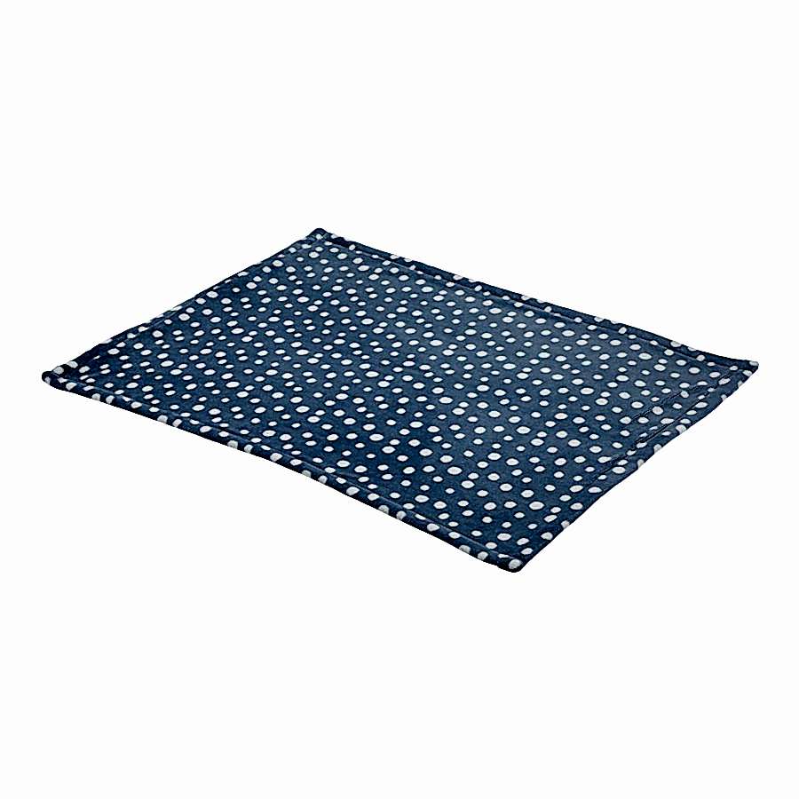 Pets at Home Spotty Dog Blanket Blue 100x72cm