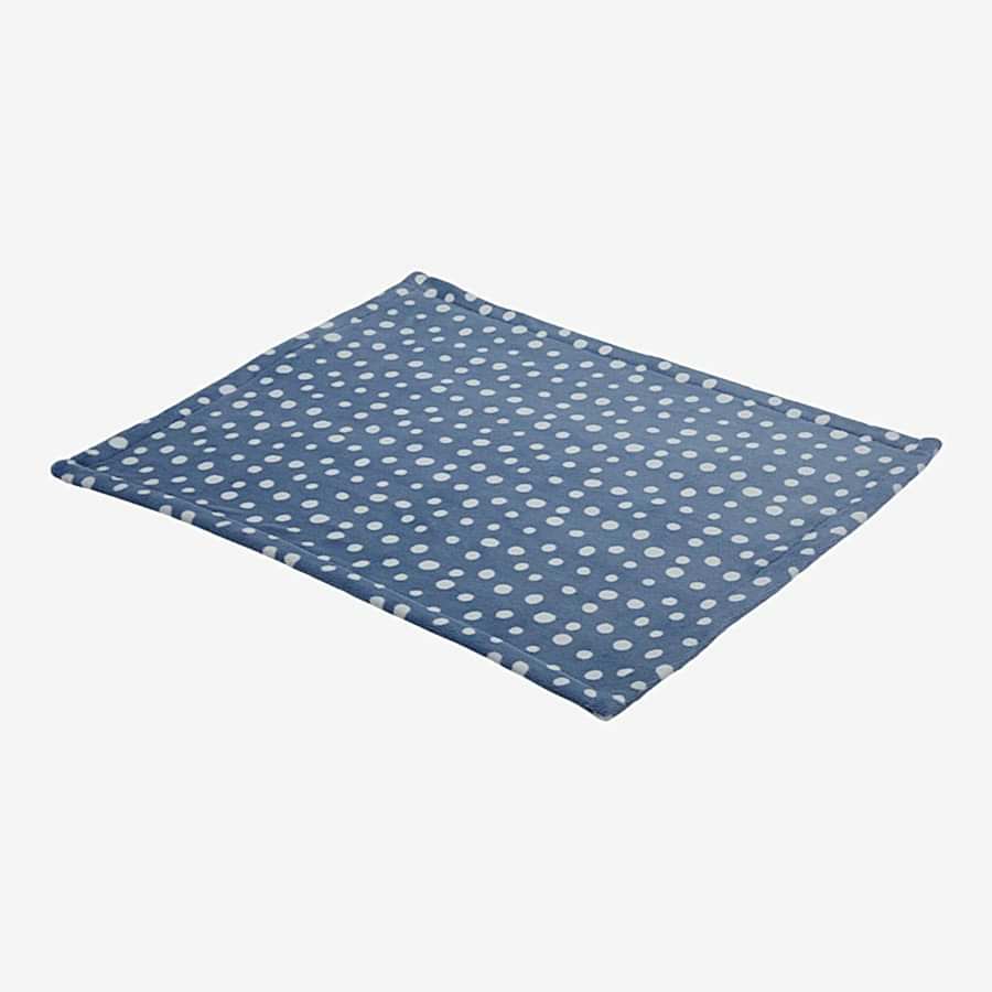 Pets at Home Spotty Cat Blanket Blue 80x60cm