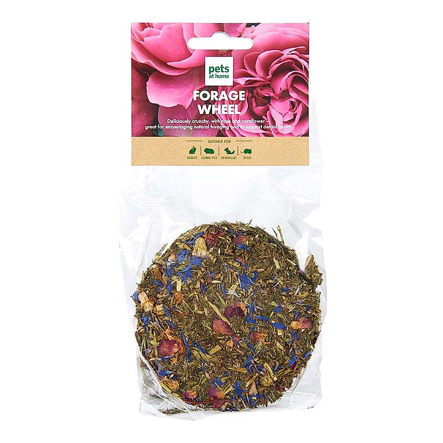 Pets at Home Small Animal Forage Wheel Rose & Cornflower