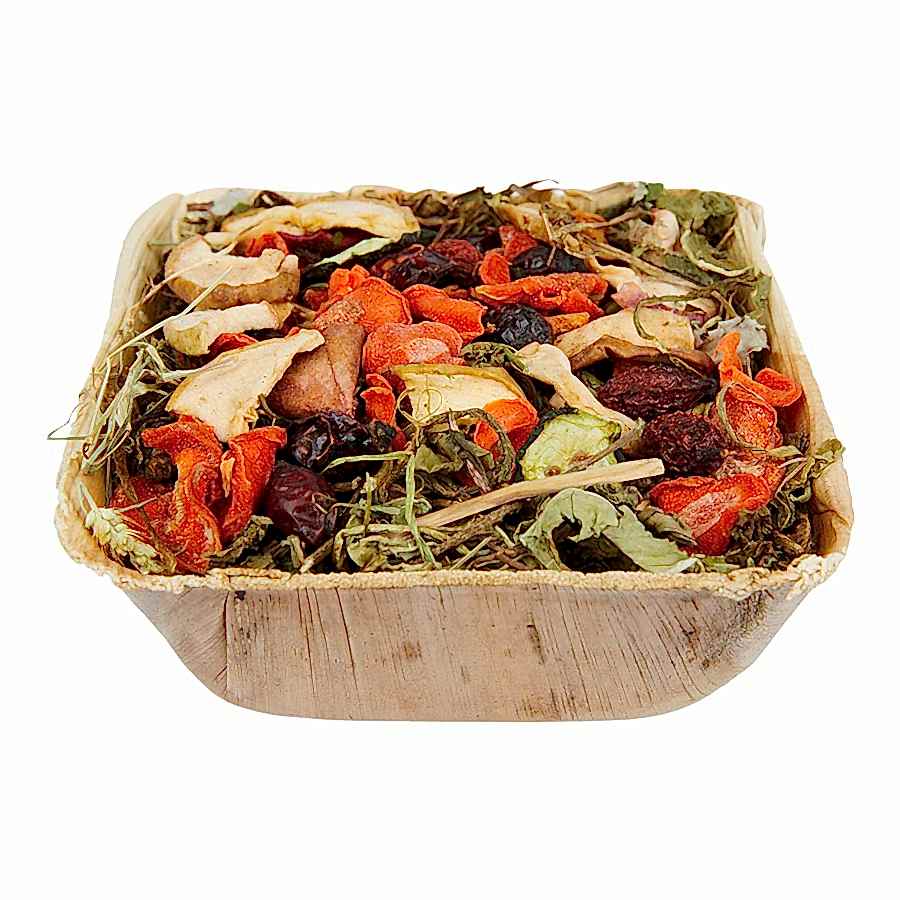 Pets at Home Small Animal Treat Nettle, Raspberry & Dandelion Salad Bowl