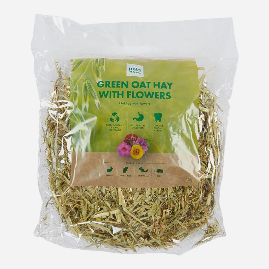 Pets at Home Small Animal Green Oat Hay with Flowers