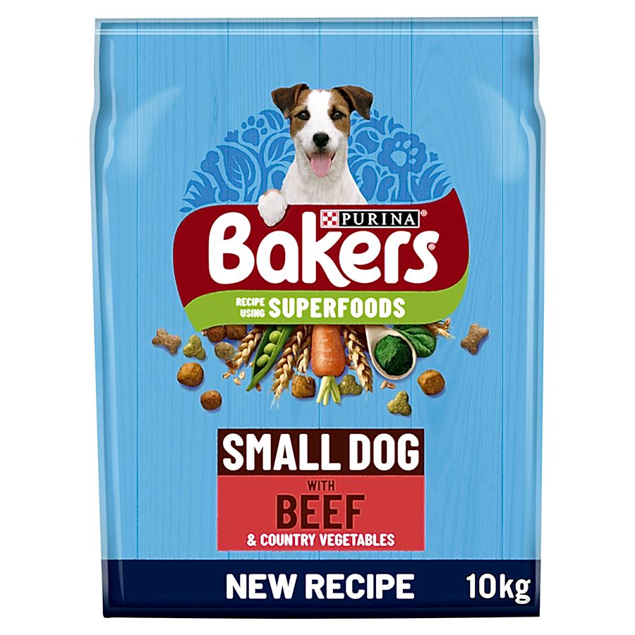 Bakers Small Breed Adult Dry Dog Food Beef & Veg