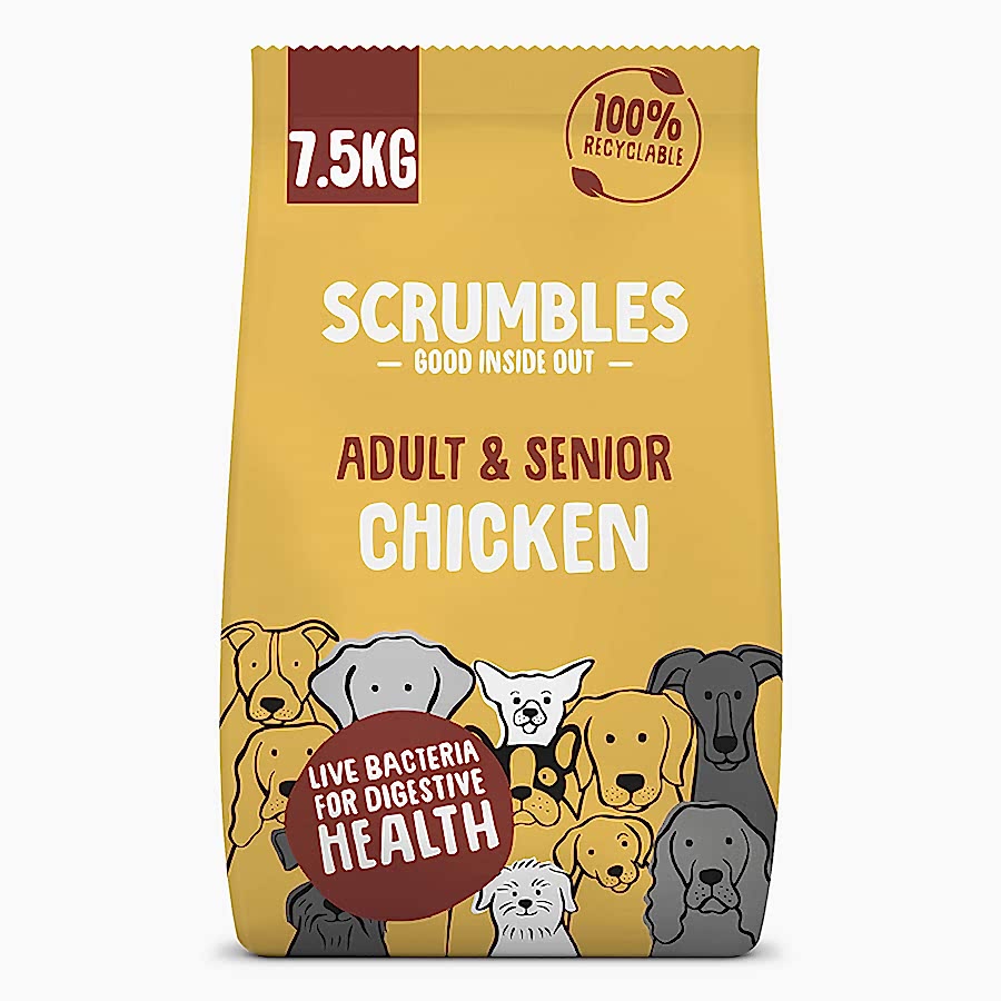 Scrumbles Adult & Senior Dry Dog Food Chicken