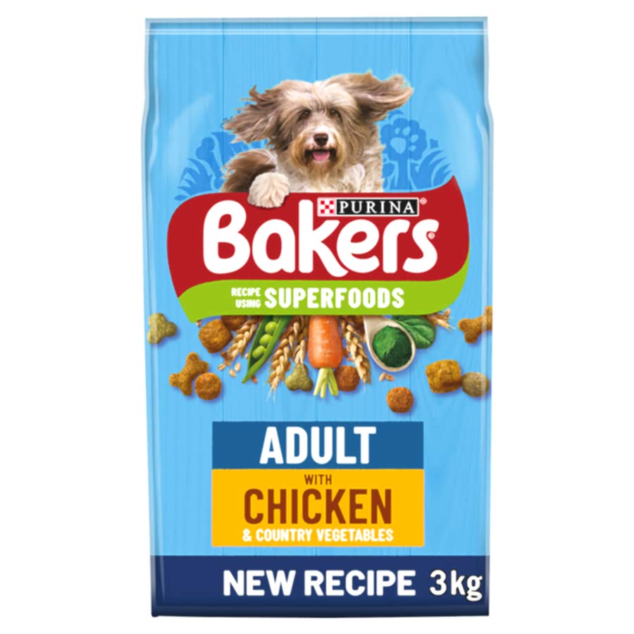 Bakers Adult Dry Dog Food Chicken & Veg