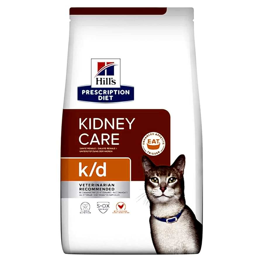 Hill's Prescription Diet k/d Kidney Care Dry Adult Cat Food with Chicken