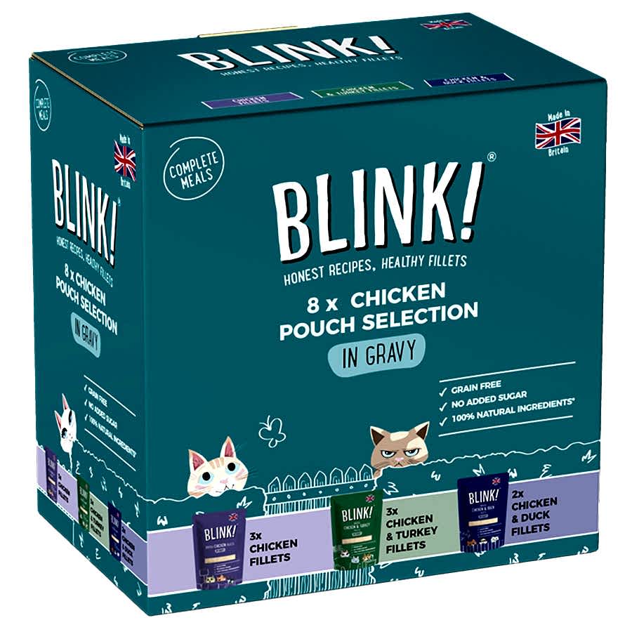 Blink! Adult Wet Cat Food Chicken In Gravy