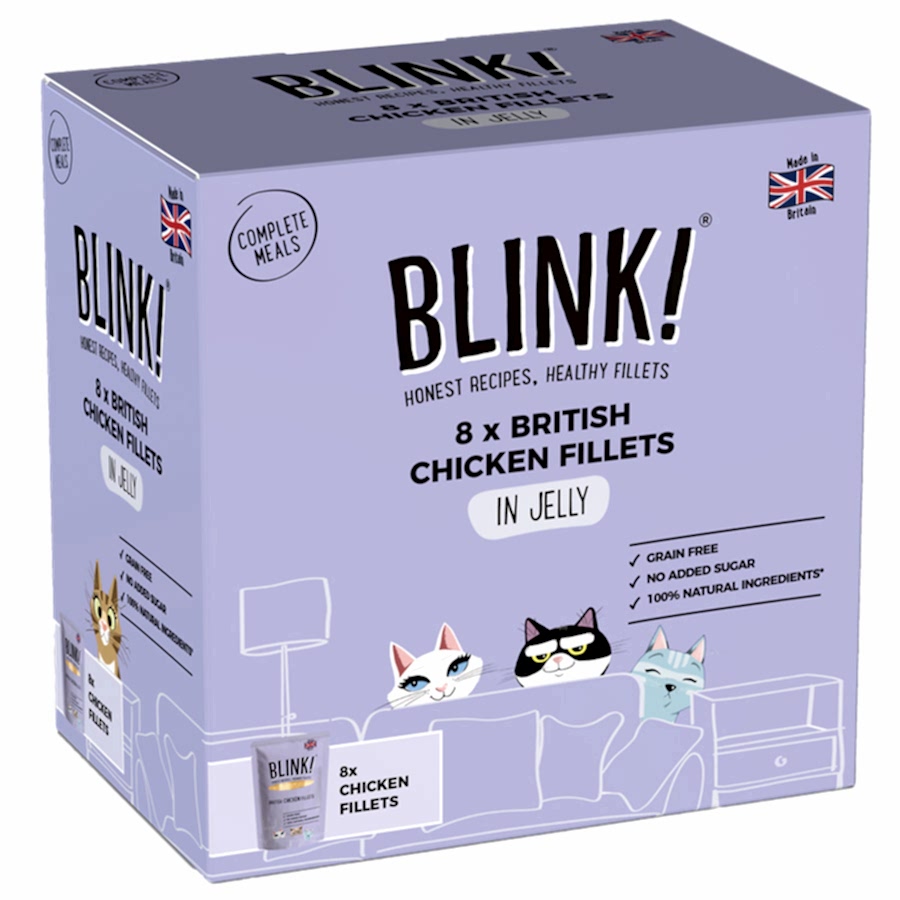 Blink! Adult Wet Cat Food Chicken Fillets In Jelly