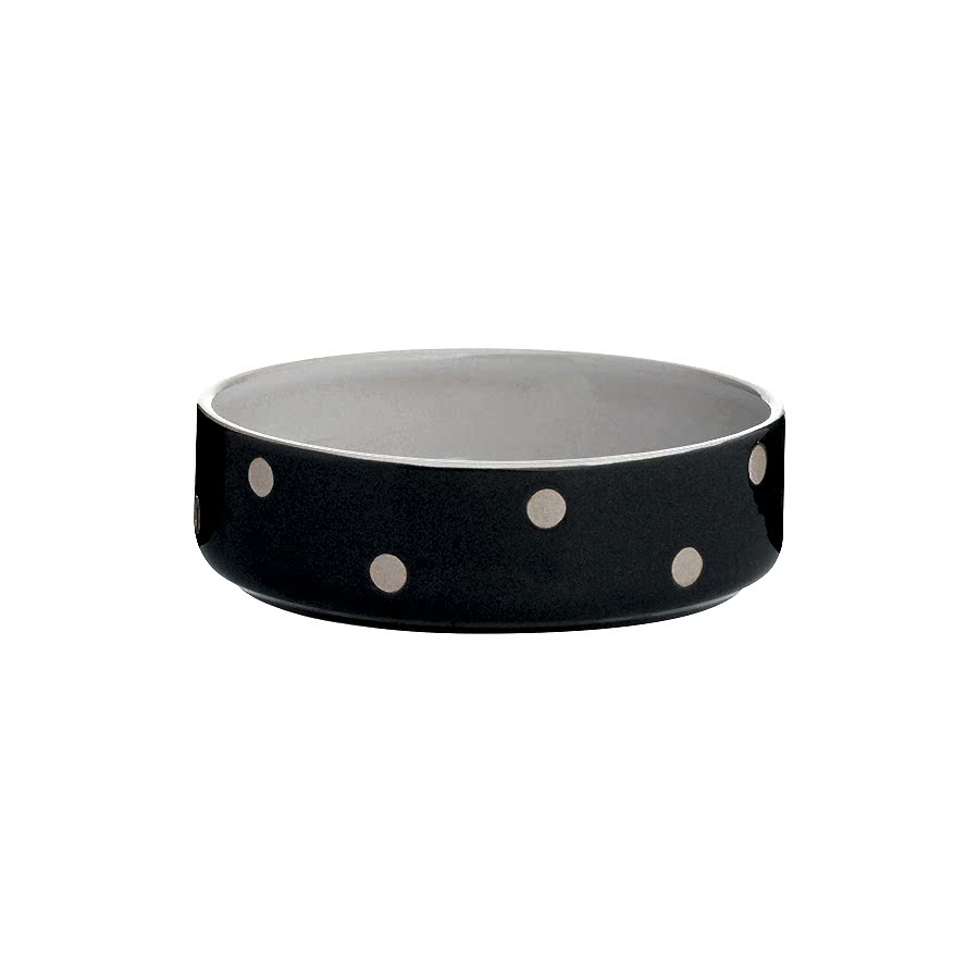 Mason Cash Polka Dot Pet Bowl Grey 13cm