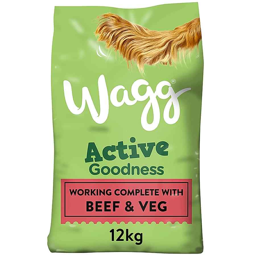 Wagg Active Goodness Working Adult Dry Dog Food Beef