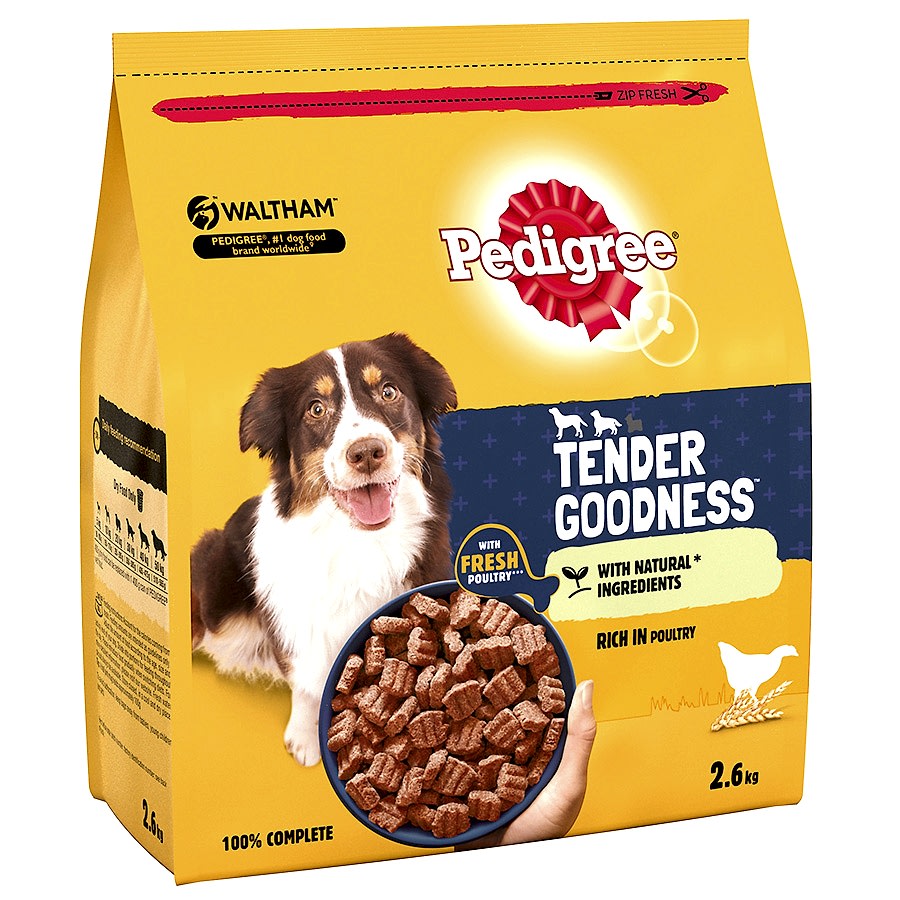 Pedigree Tender Goodness Adult Dry Dog Food Poultry