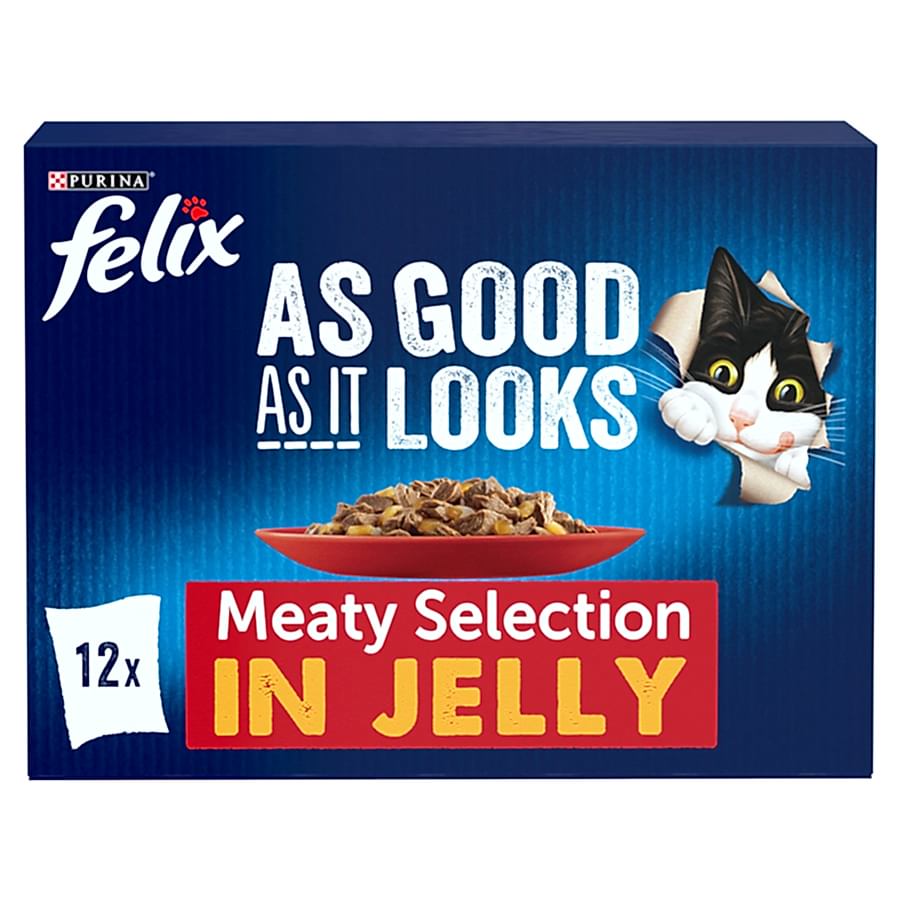 Felix Meaty Selection Wet Adult Cat Food In Jelly