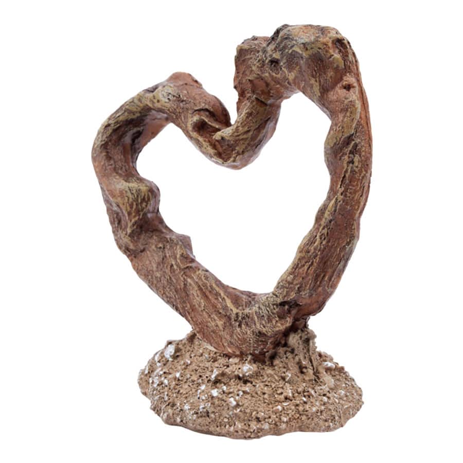 Pets at Home Driftwood Heart Aquarium Ornament