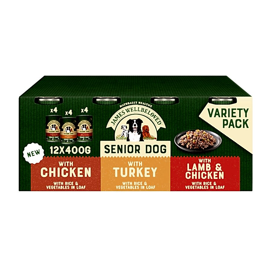 James Wellbeloved Senior Dog Wet Food Turkey, Lamb & Chicken