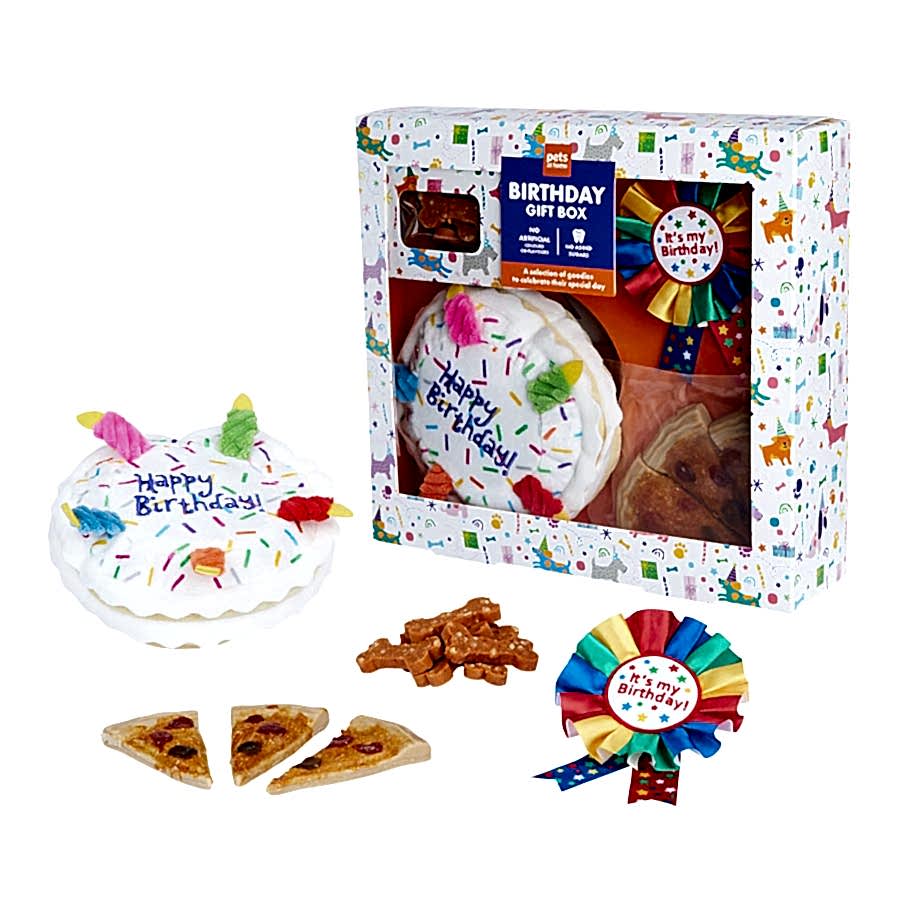 Pets at Home Dog Toy & Treats Birthday Box