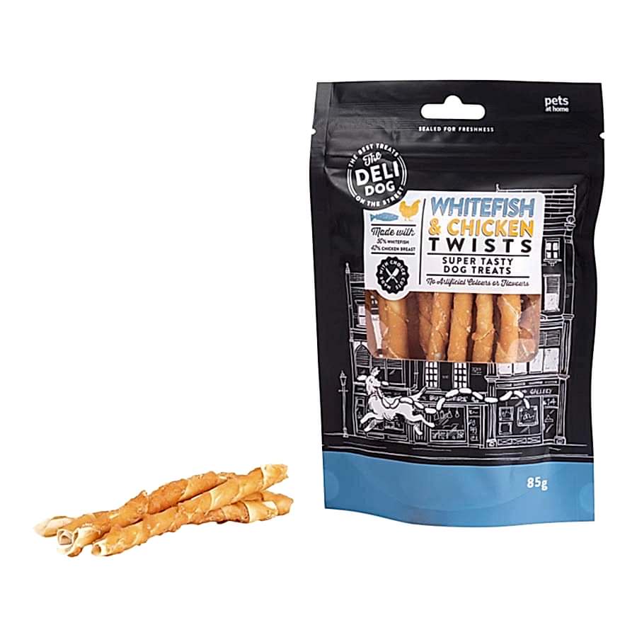 The Deli Dog Whitefish & Chicken Twists Dog Treats