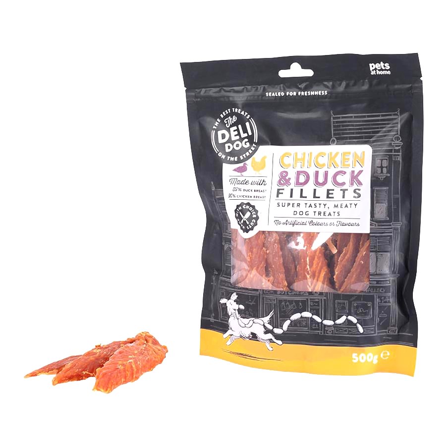 The Deli Dog Chicken & Duck Fillets Dog Treats