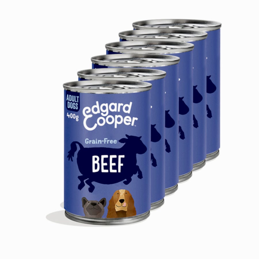 Edgard & Cooper Grain Free Complete Wet Adult Dog Food Beef