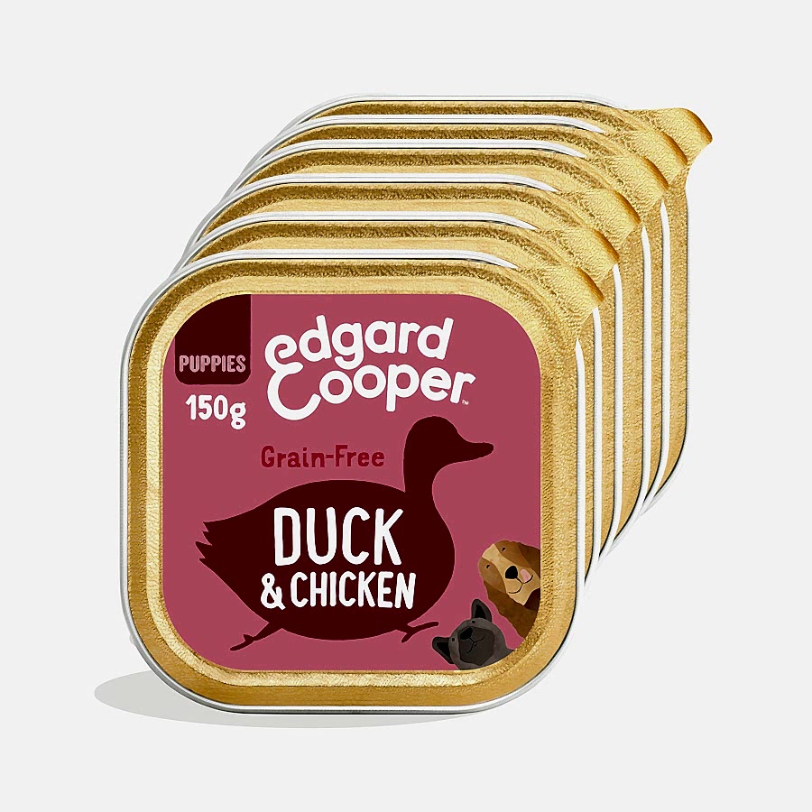 Edgard & Cooper Grain Free Wet Puppy Food Duck & Chicken