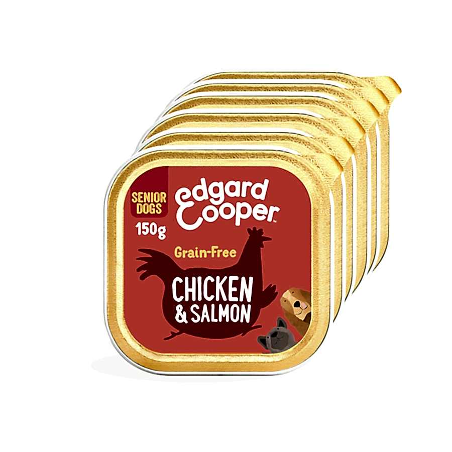 Edgard & Cooper Grain Free Complete Wet Senior Dog Food Chicken & Salmon