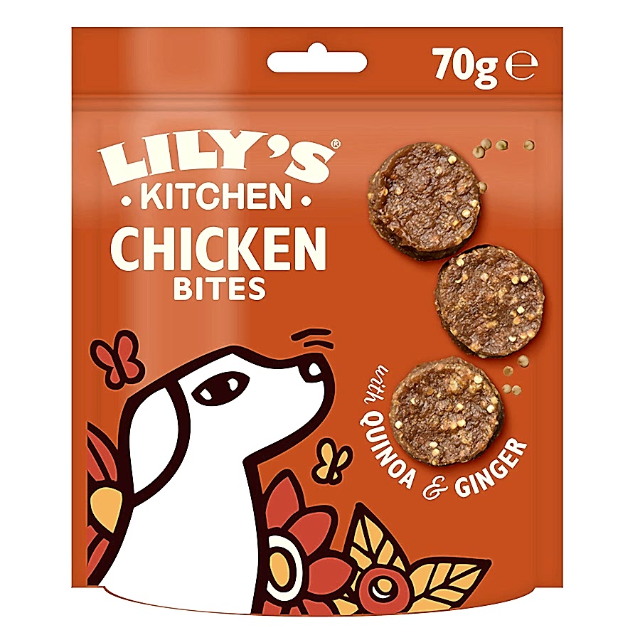 Lily's Kitchen Chomp Away Chicken Bites Dog Treats