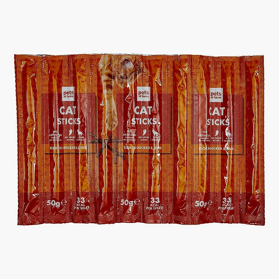 Pets at Home Cat Treat Sticks Chicken & Liver