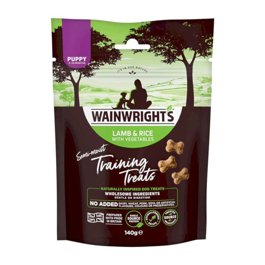 Wainwright's Puppy Training Treats Lamb, Rice with Veg