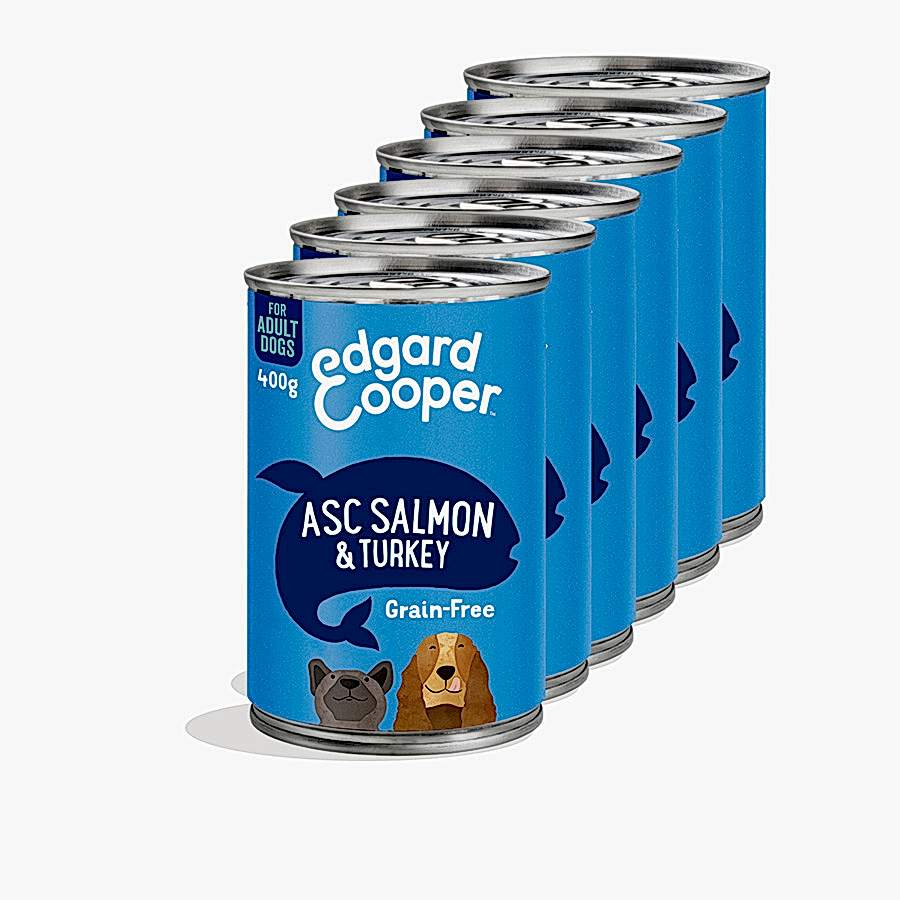 Edgard & Cooper Grain Free Complete Wet Adult Dog Food Salmon & Turkey