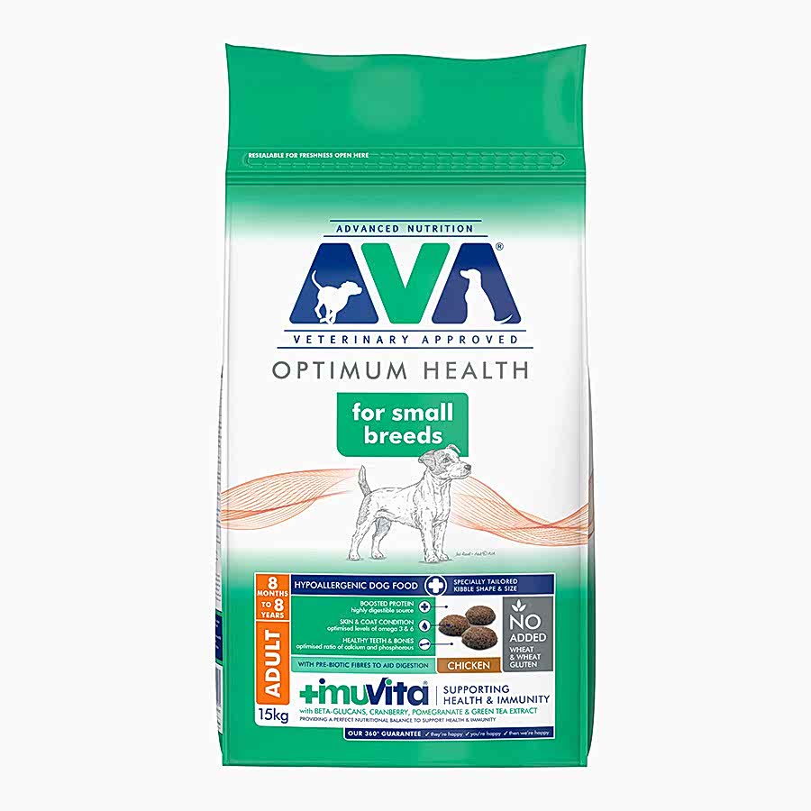 AVA Optimum Health Small Breed Adult Dry Dog Food Chicken