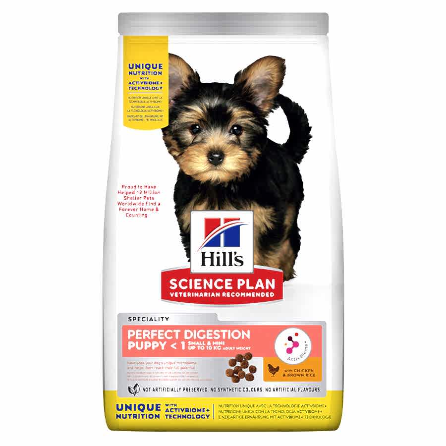 Hill's Science Plan Perfect Digestion Small & Mini Puppy Dry Dog Food Chicken