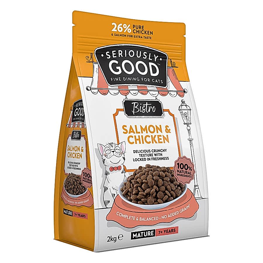 Seriously Good Mature Cat Dry Food Salmon & Chicken