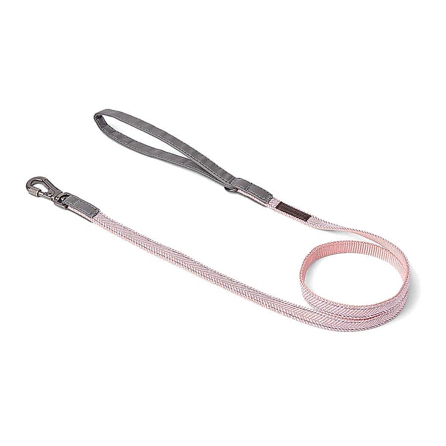 Wainwright's Herringbone Puppy Lead Pink