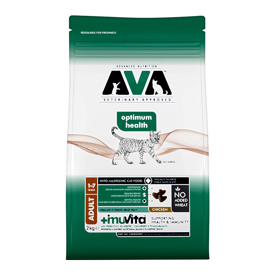 AVA Optimum Health Adult Dry Cat Food Chicken