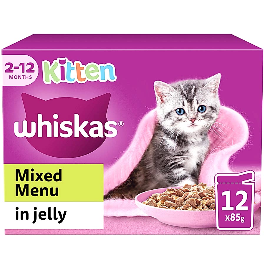 Whiskas Kitten Wet Food Mixed Menu In Jelly