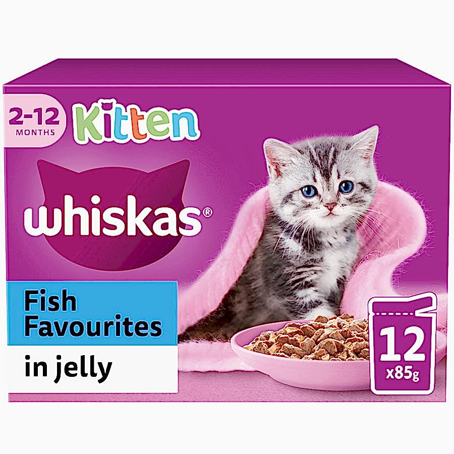 Whiskas Kitten Wet Cat Food Fish In Jelly