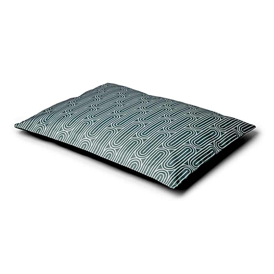 Pets at Home Ripple Print Dog Pillow Mattress Grey